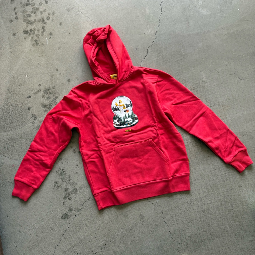 Golf Wang / Holiday 2023 Snow Globe Hoodie / Red